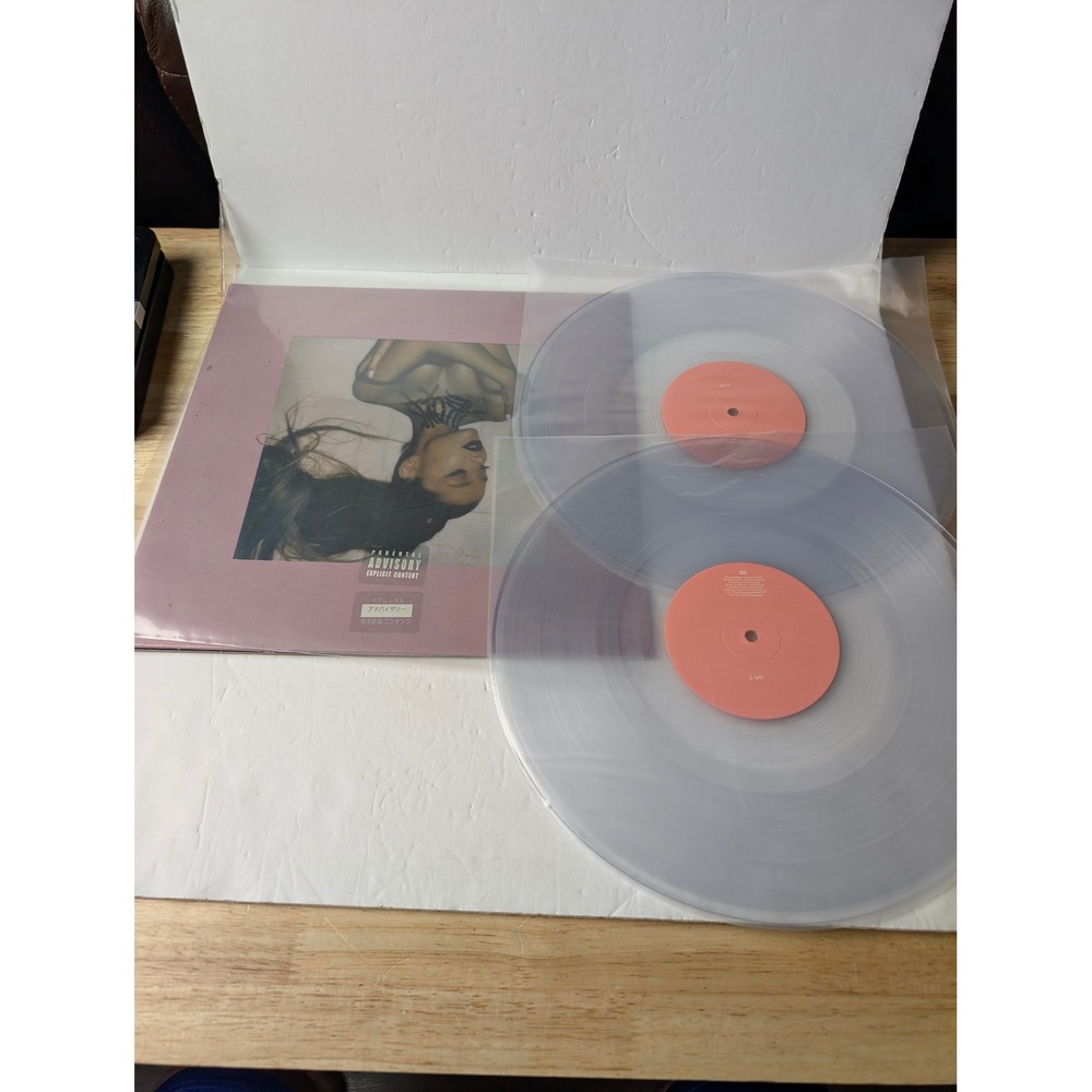 Ariana Grande thank u, next Clear Vinyl 2LP Record Album 602577350687